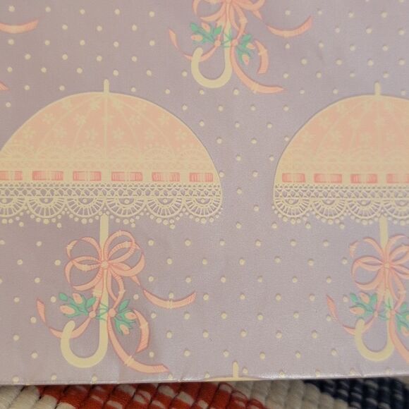 MCM Vintage 60s 70s wedding bridal shower wrapping paper lot bride floral - Picture 9 of 14